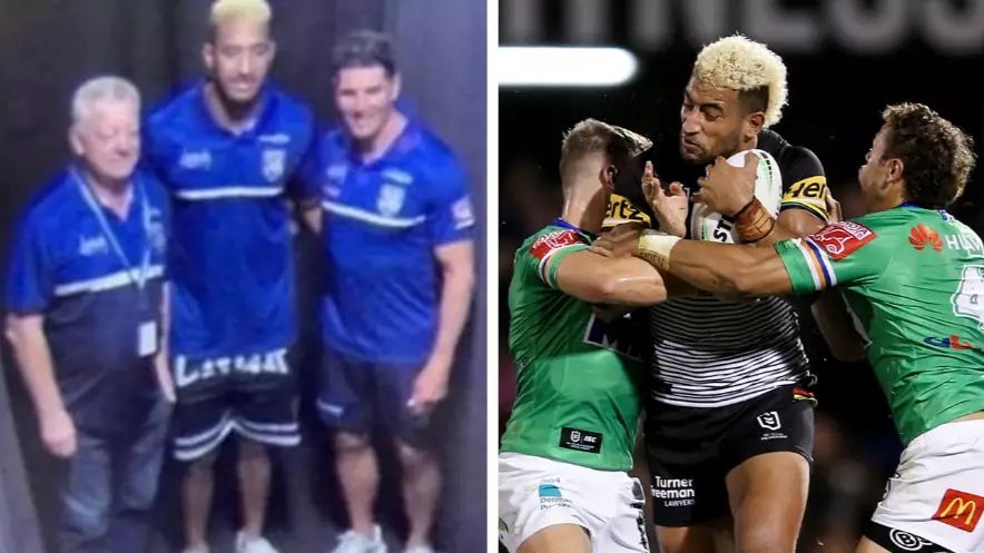 Photos Emerge Online Of Penrith Panthers Star Viliame Kikau Wearing A Canterbury Bulldogs Jersey 