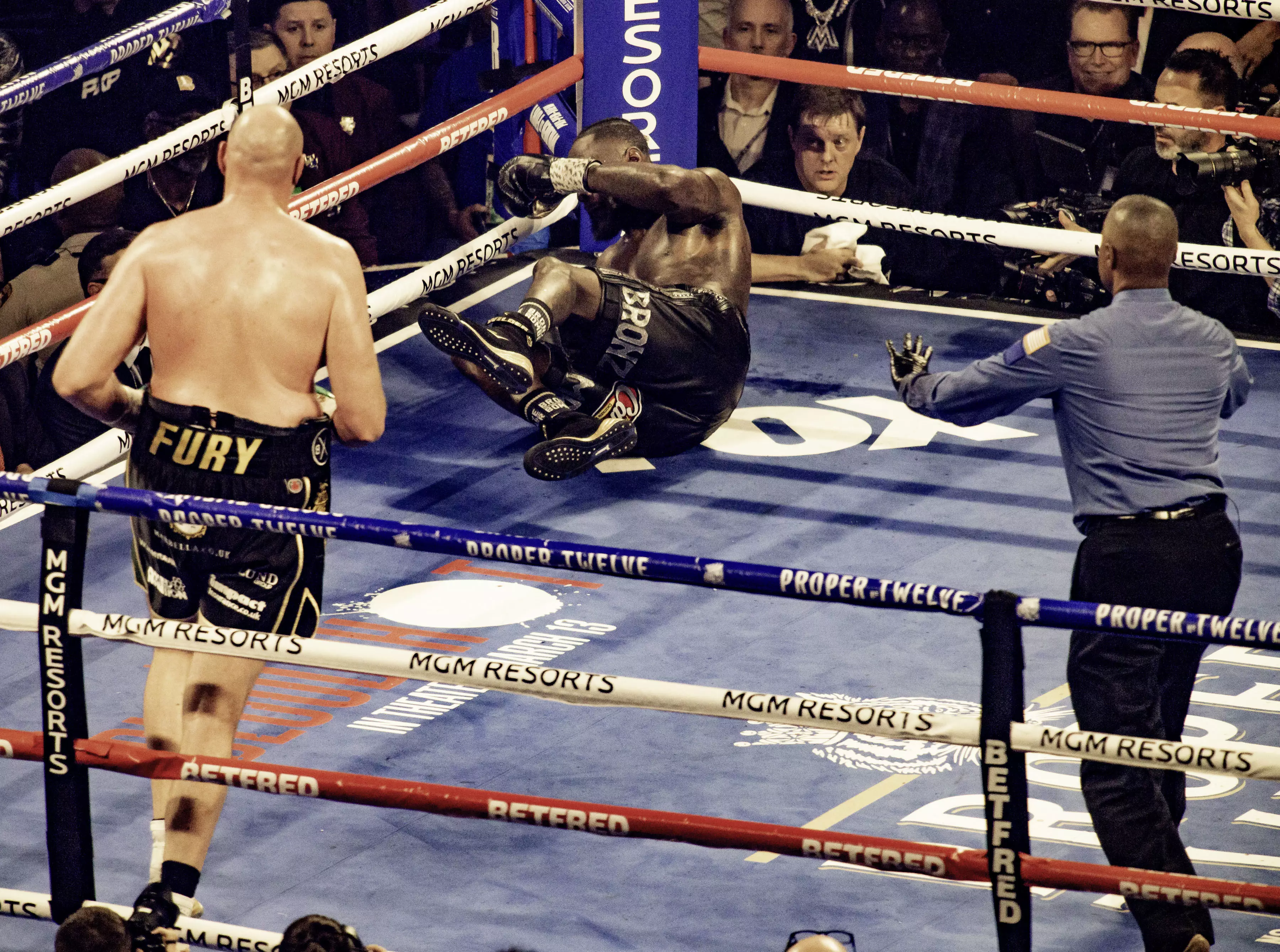 Fury knocked Wilder down several times on his way to a seventh round stoppage. Image: PA Images