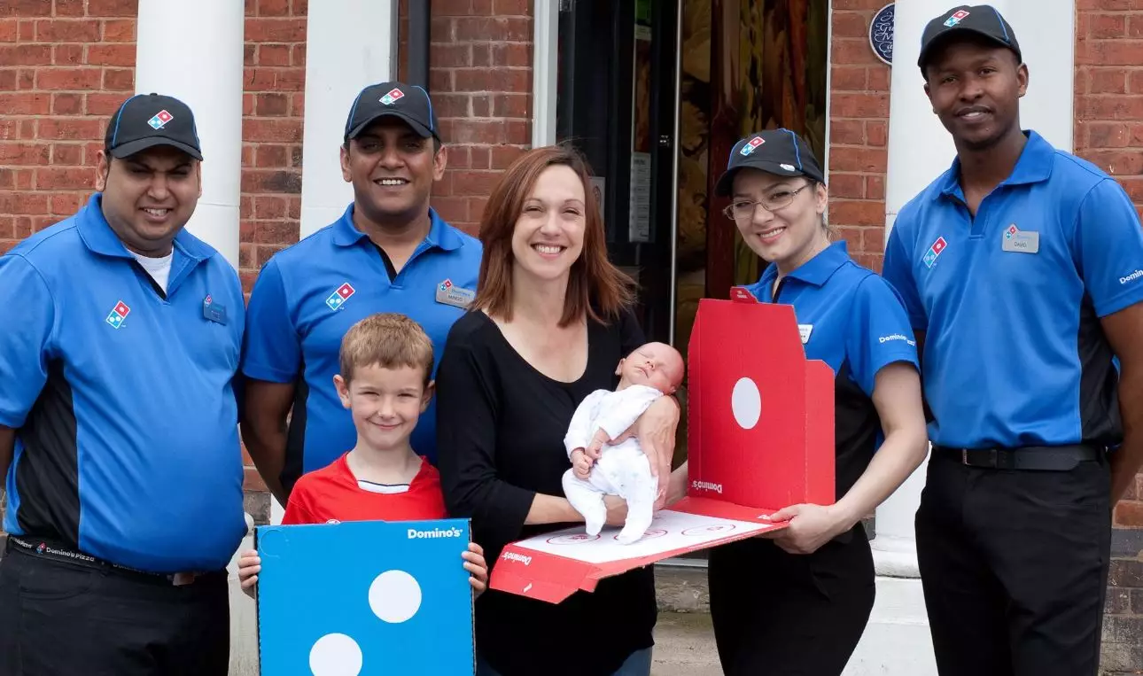 Domino's Pizza Takeaway Staff Help Woman Deliver Baby Boy In Car Park