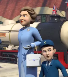 The special episode even features the Queen and Prince Charles as a child (