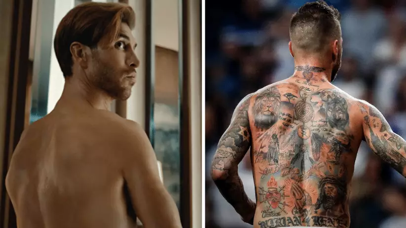 The Picture Of Sergio Ramos Without His Tattoos Explained In Brilliant Advert 