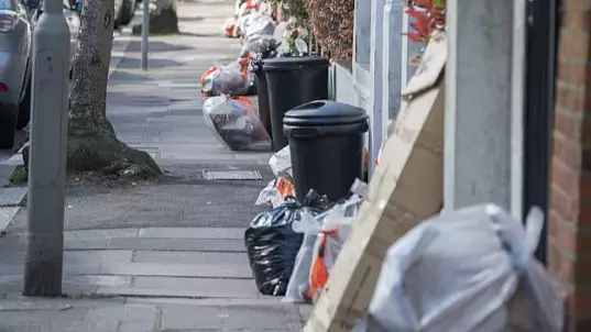Bins On Streets Filled With Food Waste As People Stockpile More Food Than They Can Eat