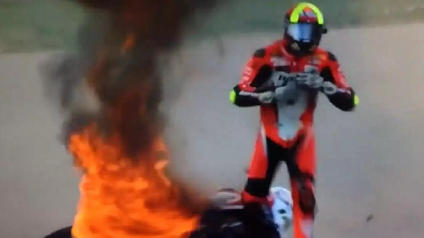 World Superbike Rider Engulfed In Flames During Qualifying Session