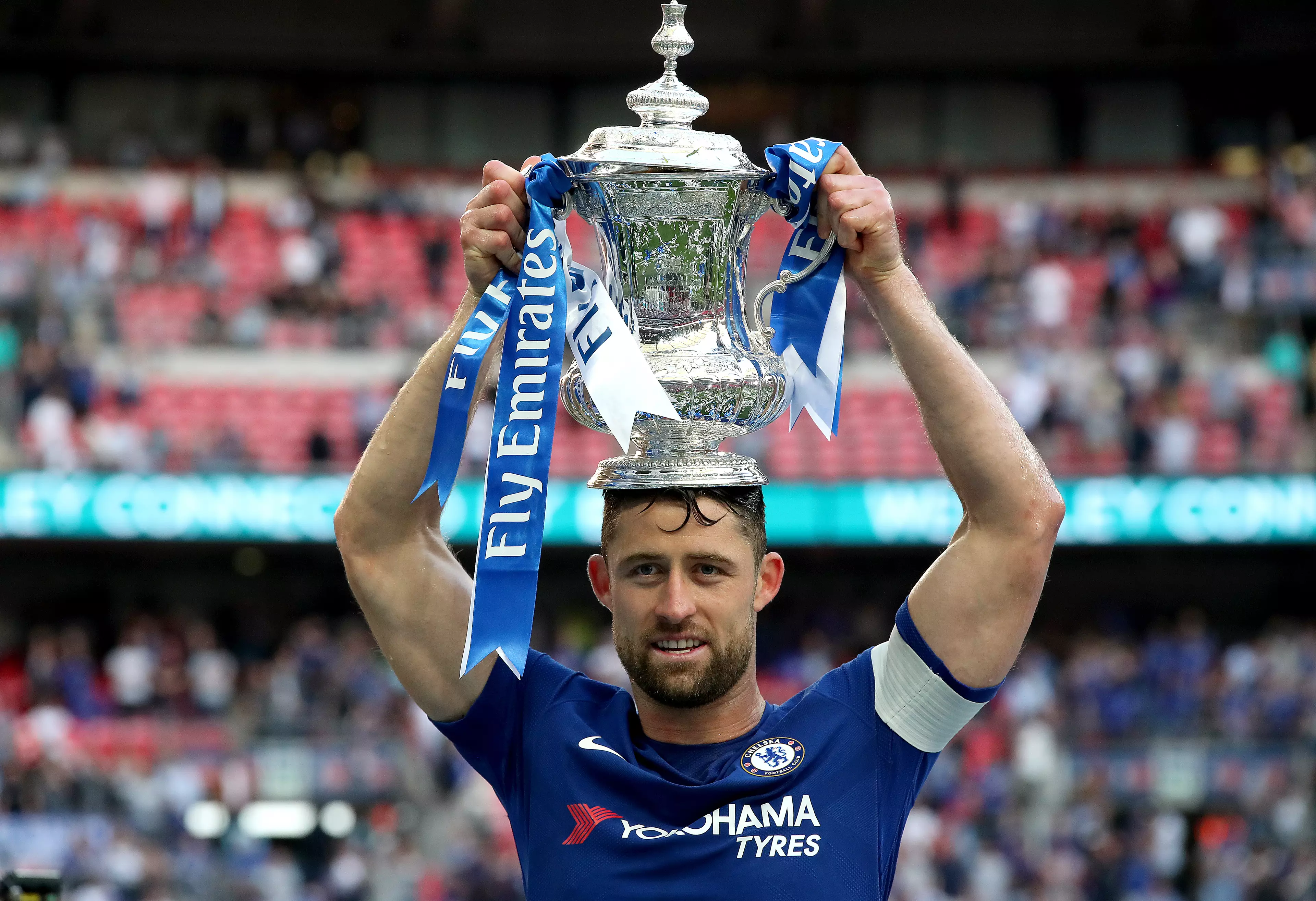 Cahill captained the Blues to FA Cup victory in May but is yet to play this season. Image: PA Images