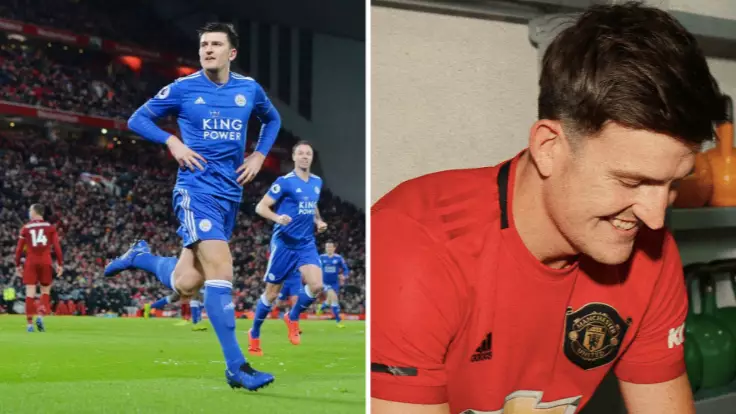 Harry Maguire Is Already Trolling Liverpool On His First Day As A Manchester United Player