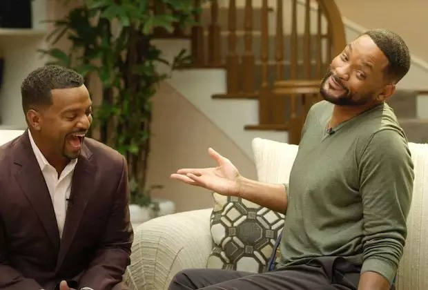 The cast including Will Smith and Alfonso Ribeiro have reunited on a reconstructed set (