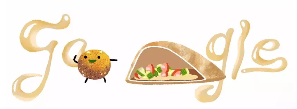Google's animated doodle celebrates the deep-fried chickpea balls.