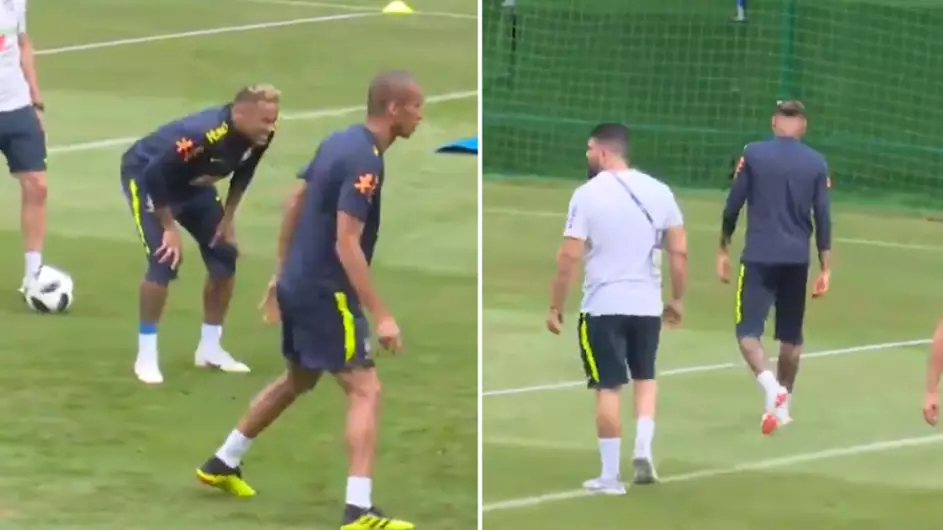 Neymar Suffers Fresh Injury Blow As He Limps Out Of Brazil Training