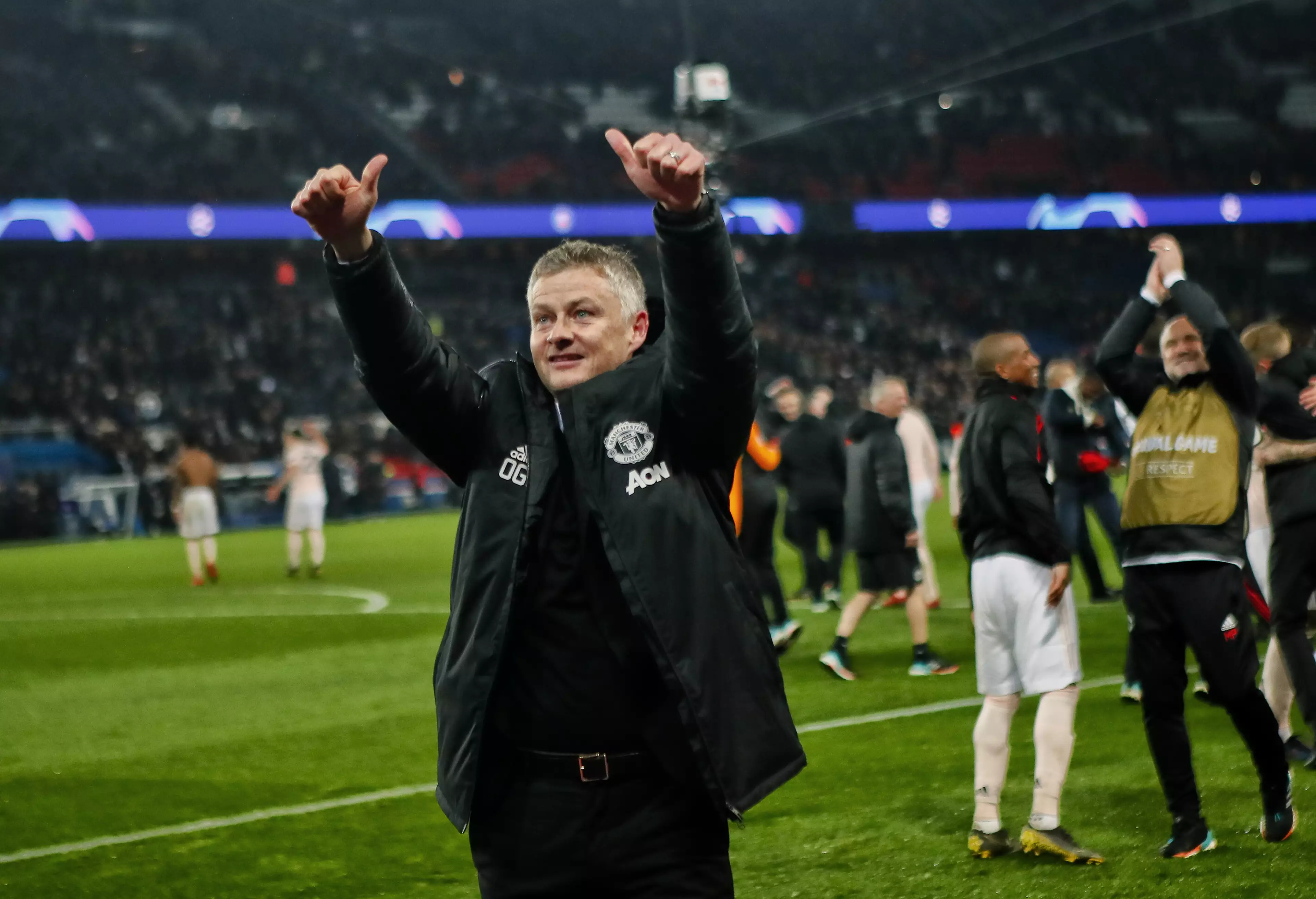 United's win over PSG was likely a big factor in Solskjaer getting the job. Image: PA Images