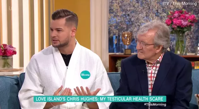 Chris spoke openly about his own testicular health. (
