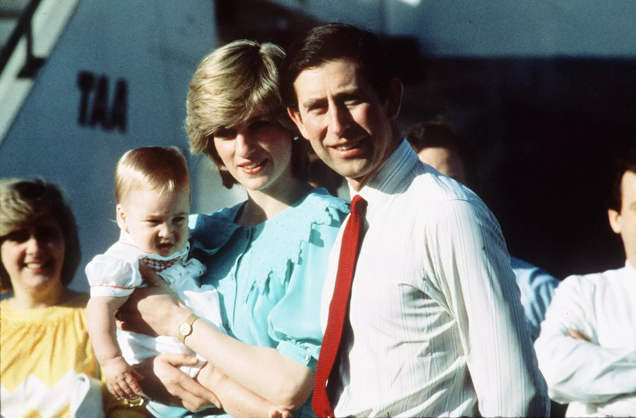 Princess Diana and Prince Charles with Prince William in Australia (