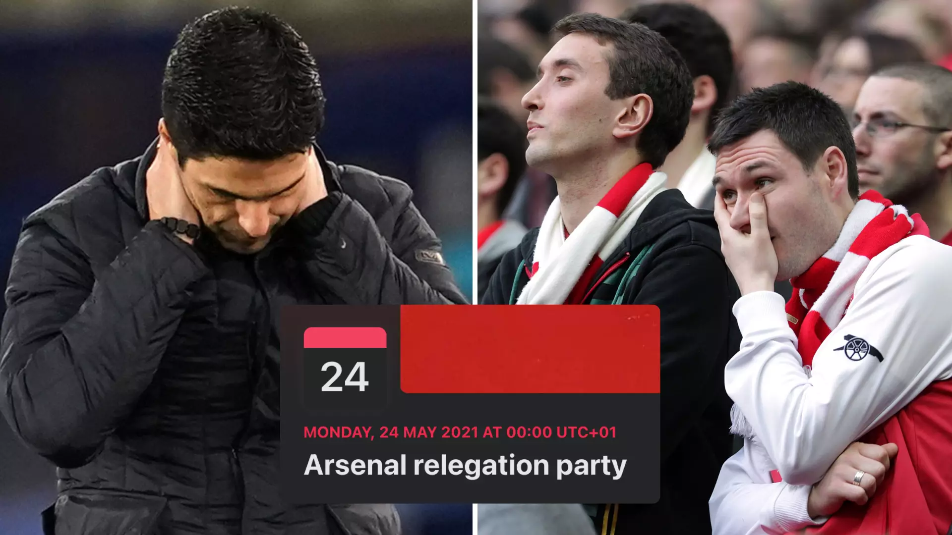 Fan Sets Up 'Arsenal Relegation Party' On Facebook After Gunners' Shocking Premier League Start