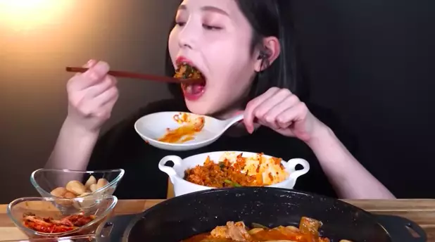The videos are inspired by South Korean Mukbang ASMR videos (