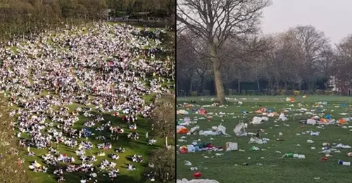 Huge ​Clean Up Underway After Thousands Leave Litter All Over Park On Hottest March Day In 50 Years