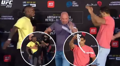 Israel Adesanya And Paulo Costa Nearly Come To Blows At UFC 253 Weigh-In