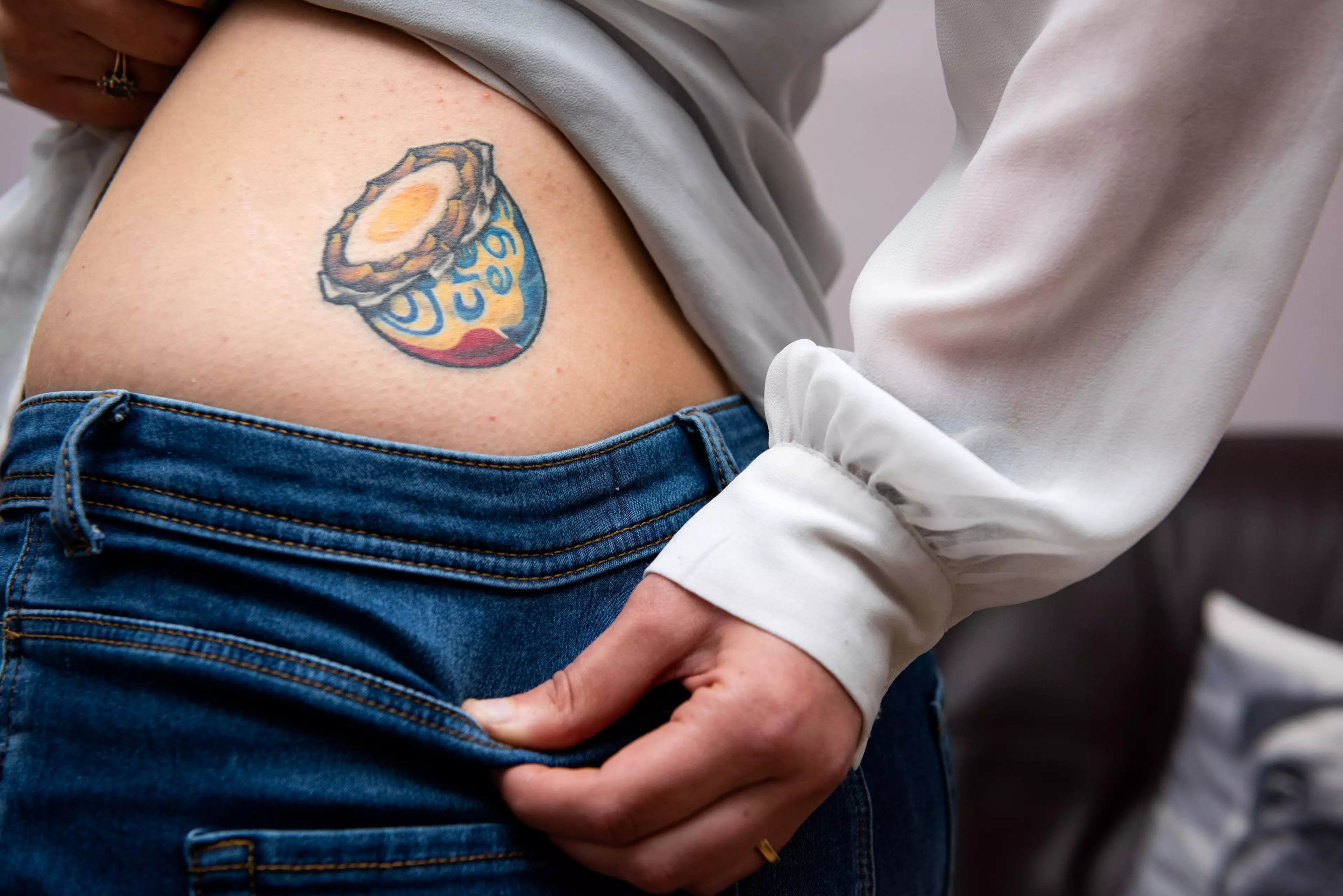 Tattoo of a Cadbury Creme Egg? Well, why not?