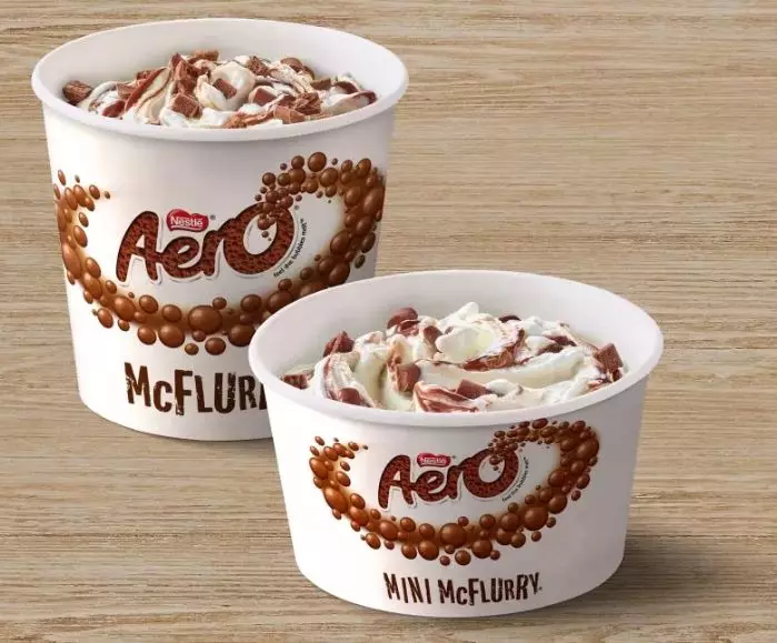 The Aero and Mint Aero McFlurries will be sold until 25 June.