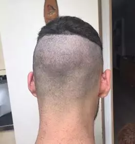 The perfect case study for not trying a fade at home.