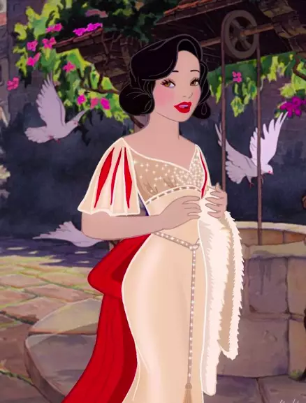 Snow White's Hollywood Diva look (