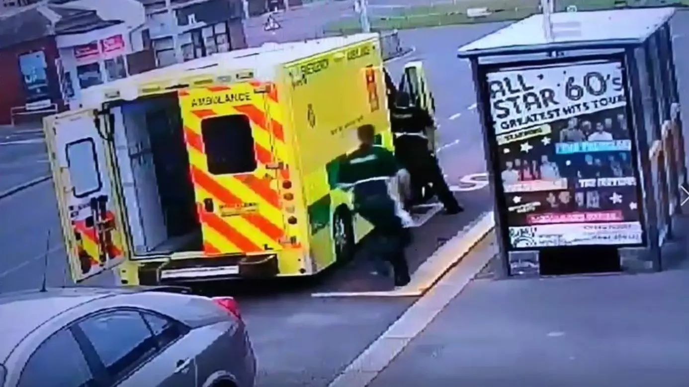 ​Man Tries To Steal Ambulance As Paramedics Are Treating Patient Inside