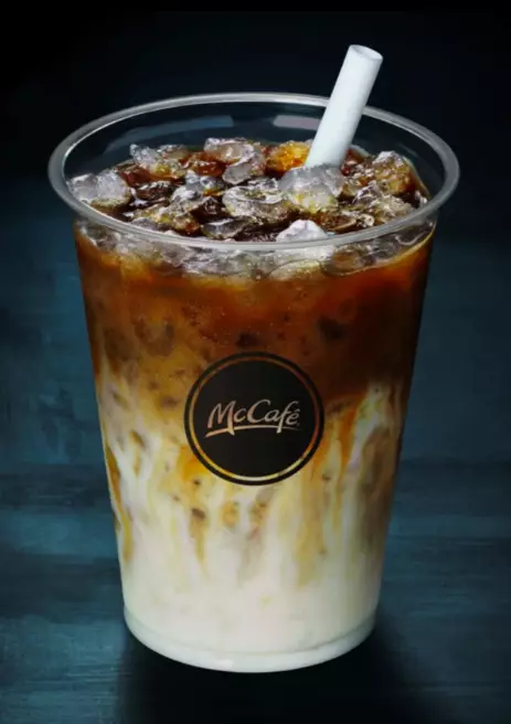 The iced latte.