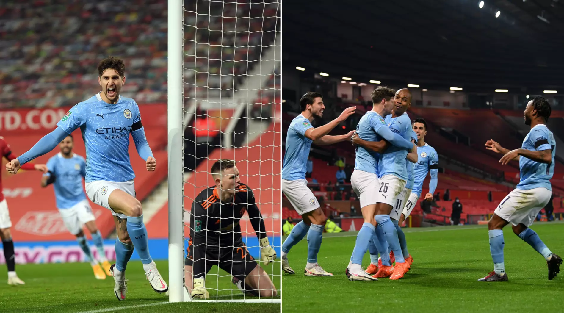 Manchester City On Course For Fourth Successive League Cup Win After Beating Neighbours United In Semi-Final At Old Trafford
