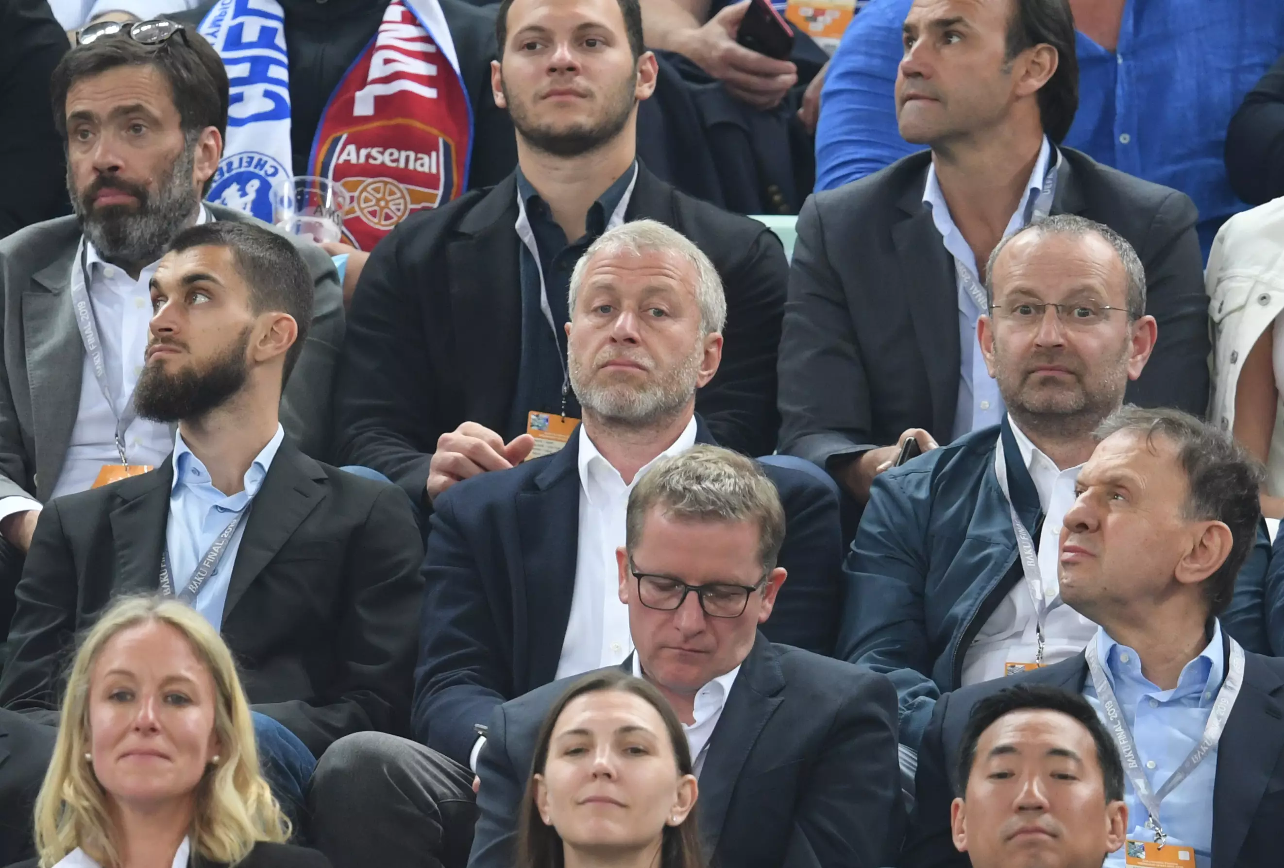 Abramovich at the Europa League Final in May. (Image