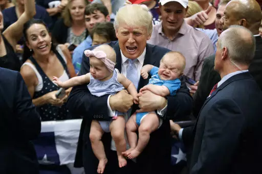 Donald Trump Makes Babies Cry, Obviously