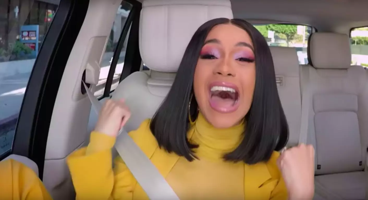 Cardi B had a go at the driving test.