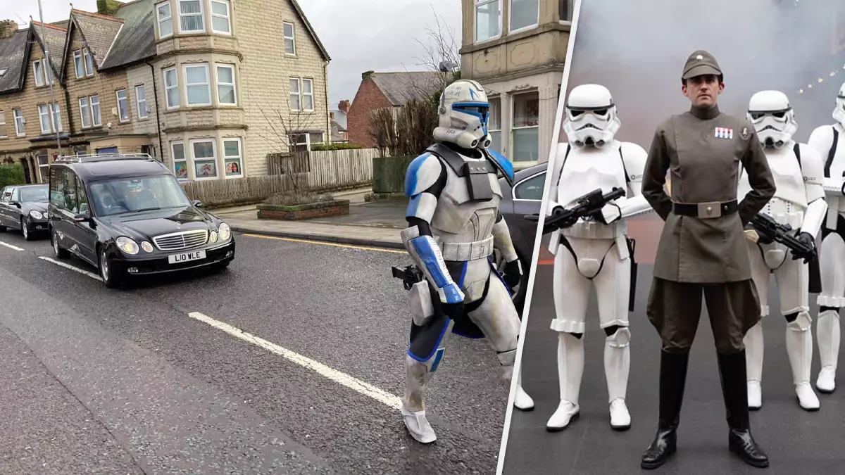 UK 501st Legion Lead Funeral Cortege Of Young Clone Wars Fan