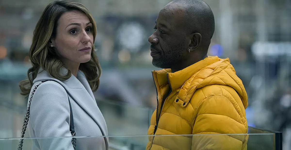 Nelly Rowe is played by Lennie James whilst Suranne Jones plays ex partner Claire (