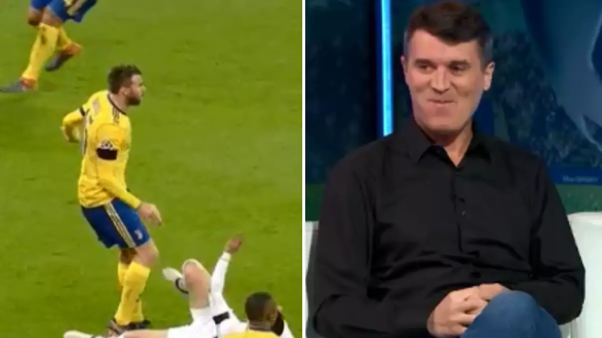 Roy Keane Has The Most Roy Keane Reaction To Barzagli's Stamp