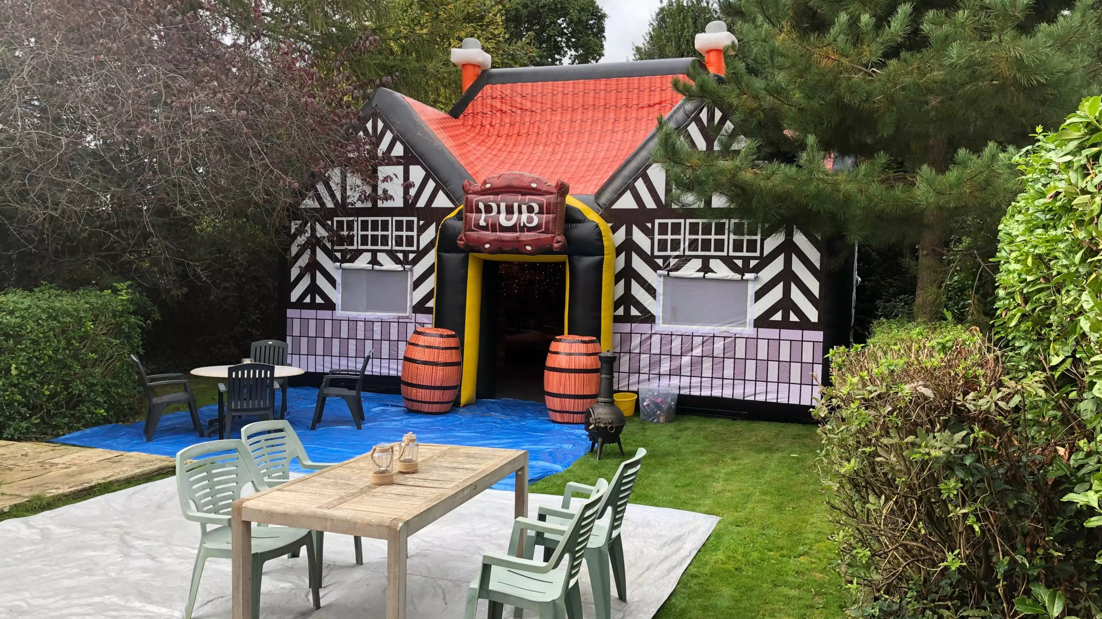 You Can Now Hire An Inflatable Pub For Your Garden