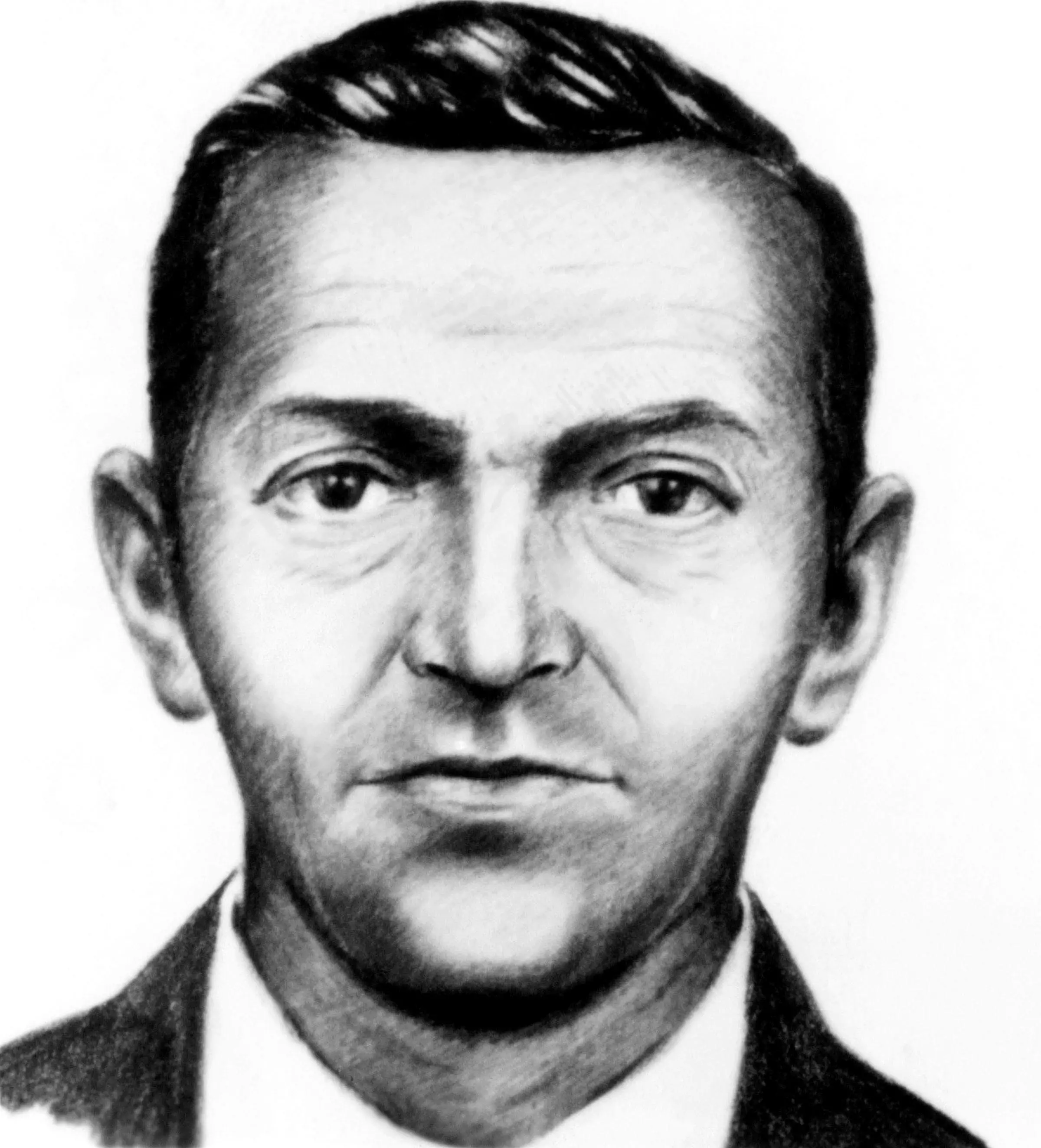 FBI composite of airplane hijacker D.B. Cooper.