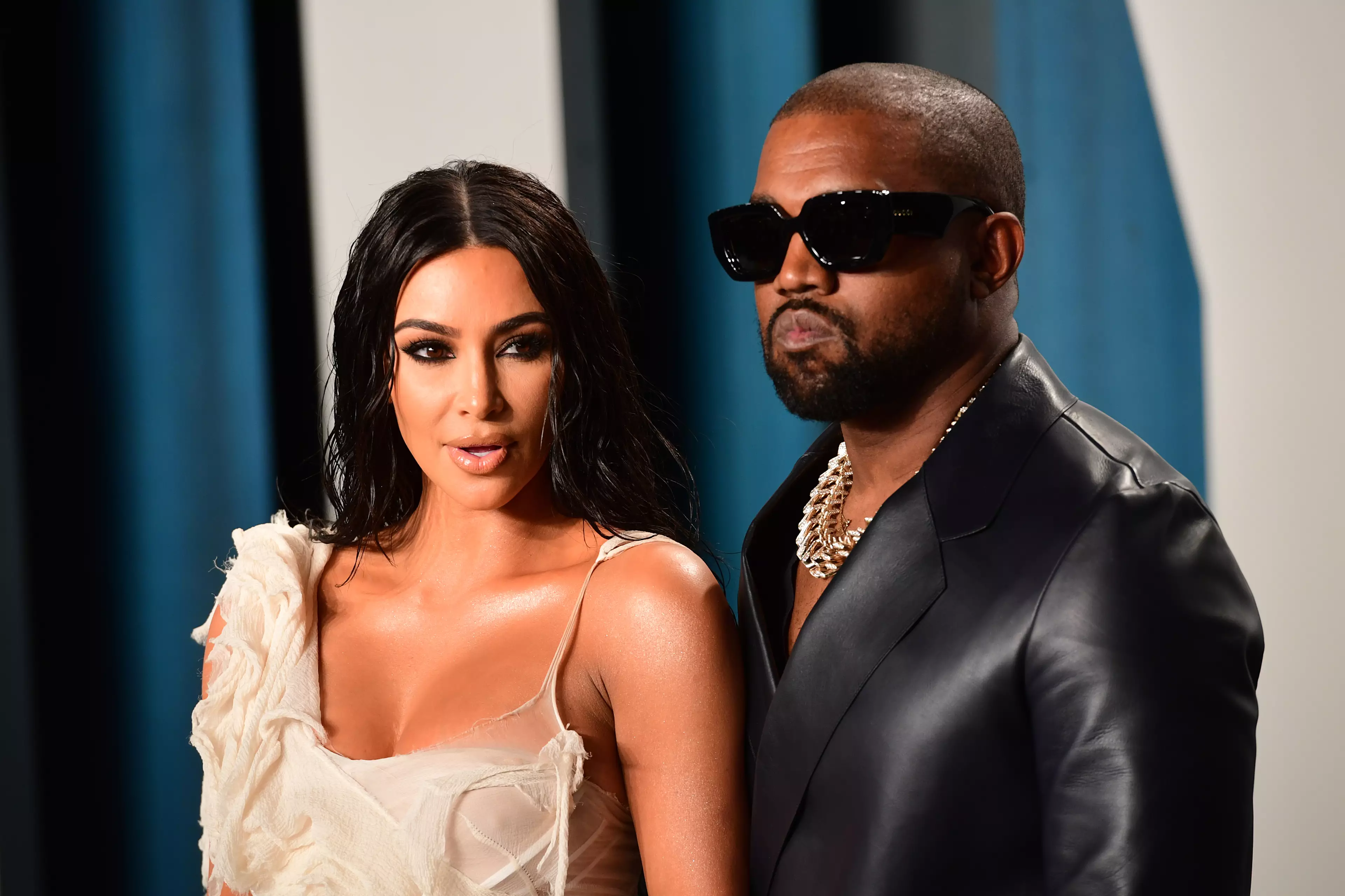 Kim Kardashian with husband Kanye West.