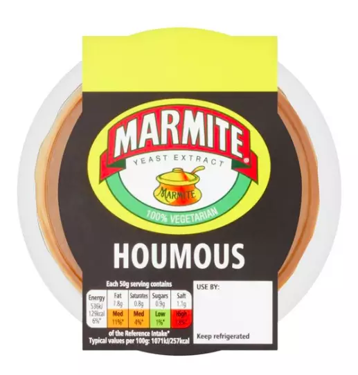 The Marmite houmous is available in Tesco now (