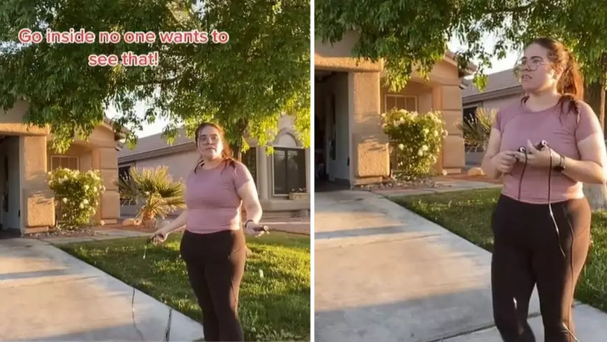 Heartbreaking Moment Woman Is Fat Shamed Whilst Exercising In Nevada