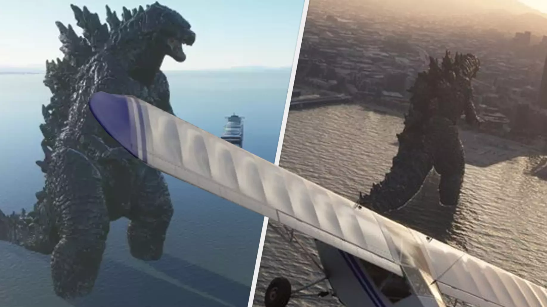 Godzilla Has Appeared In 'Microsoft Flight Simulator', And We're Here For It 