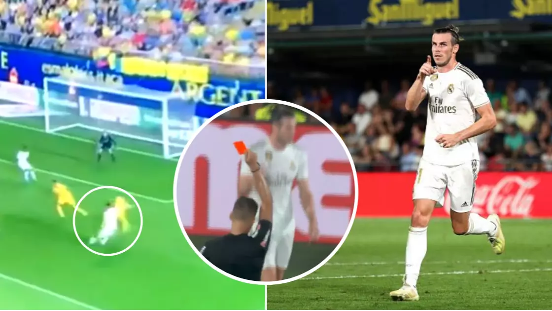 Gareth Bale Scores Two Goals For Real Madrid Then Gets Sent Off Against Villarreal