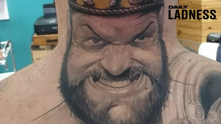 ​Man Gets Huge Tyson Fury Tattoo As Proud Statement Of His Mental Health Journey