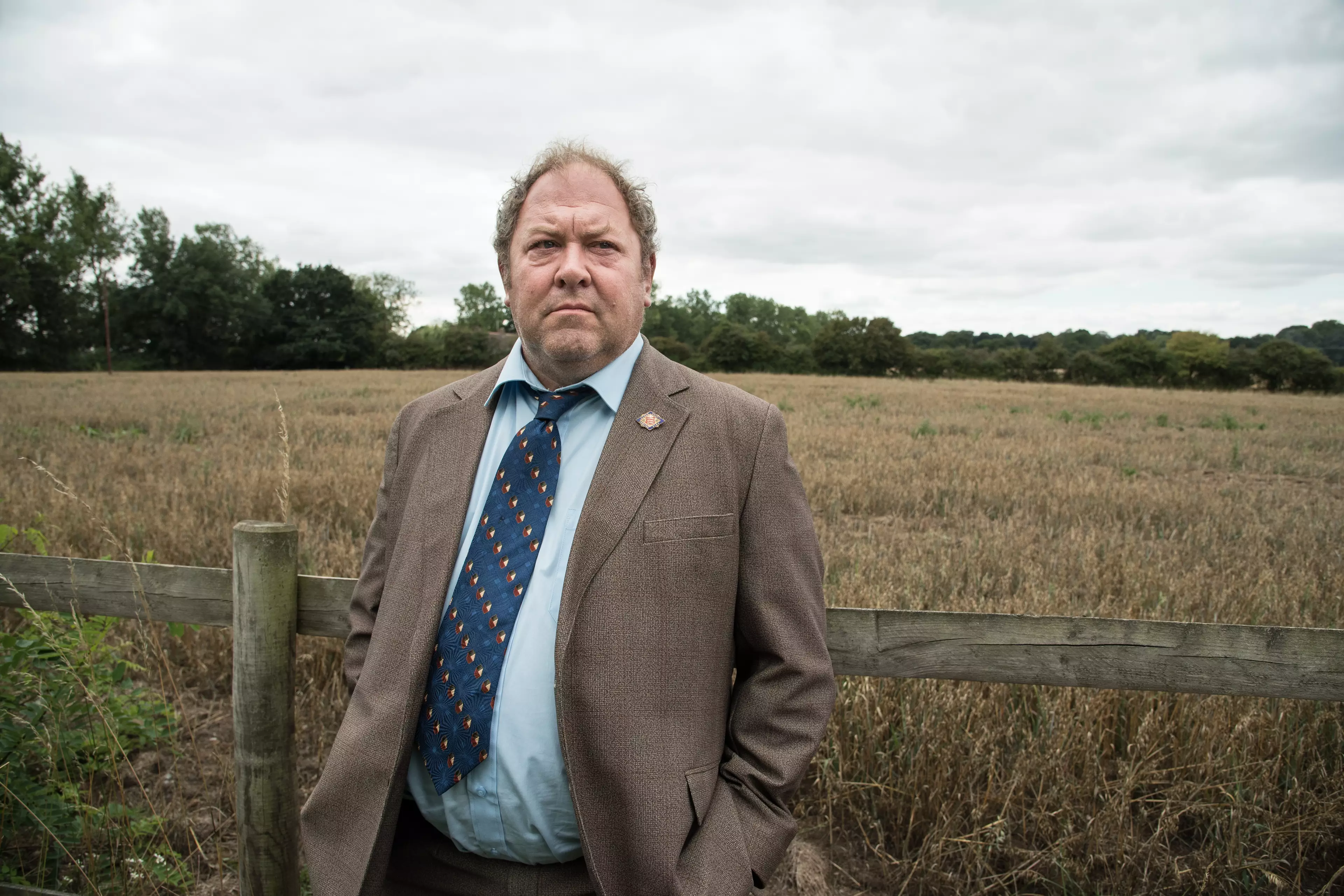 DS Stan Jones, played by Mark Addy, has an uneasy feeling about the route the investigation is taking. (