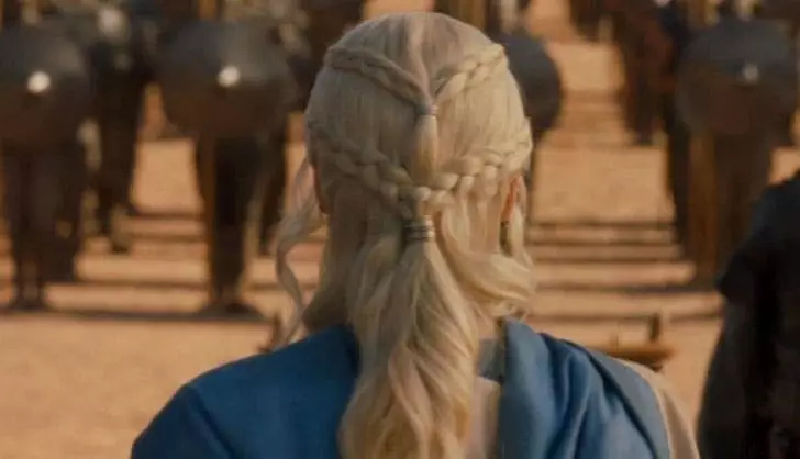 Daenerys once didn't have quite as many braids.