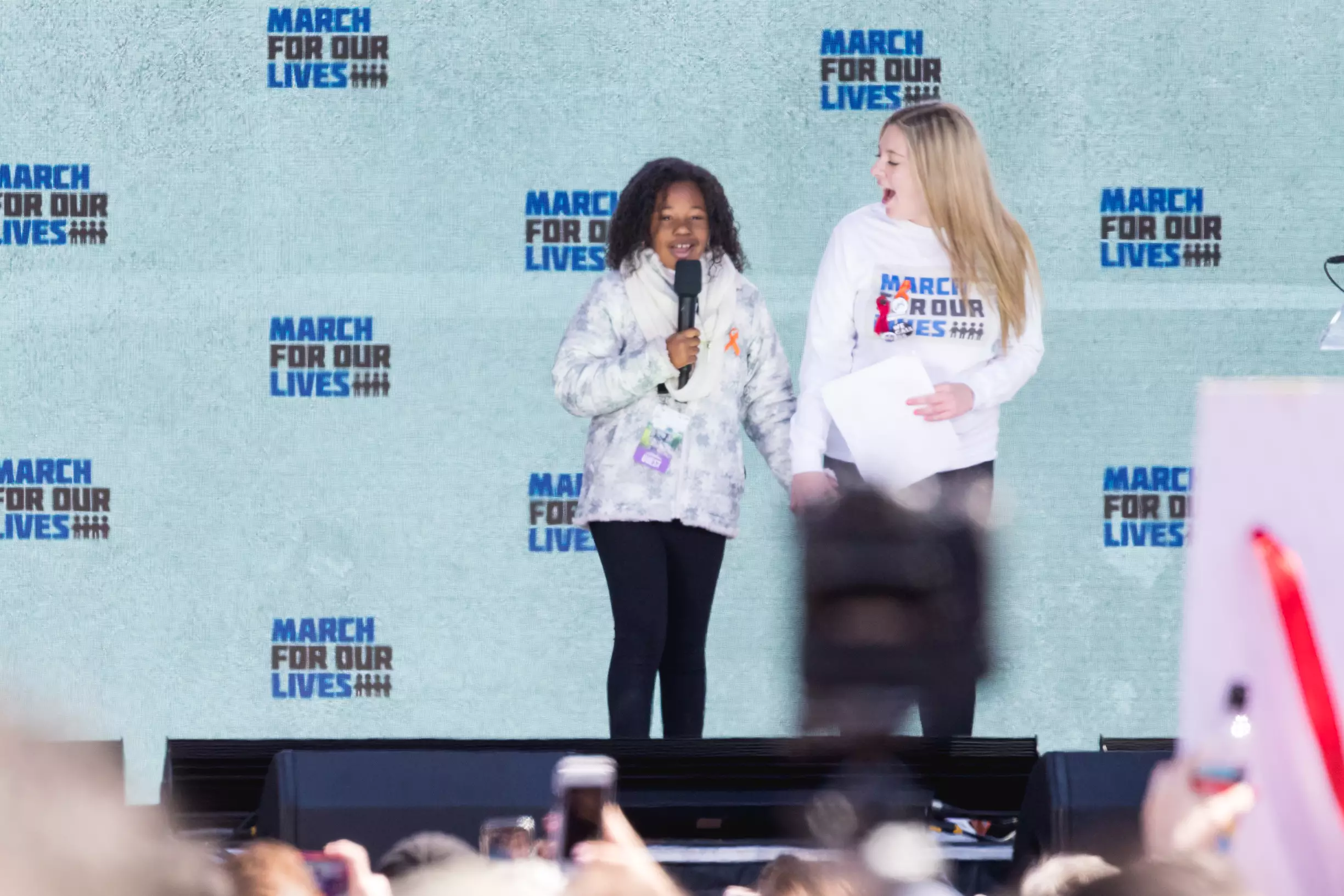 Yolanda Renee King at the March For Our Lives Rally in 2018.