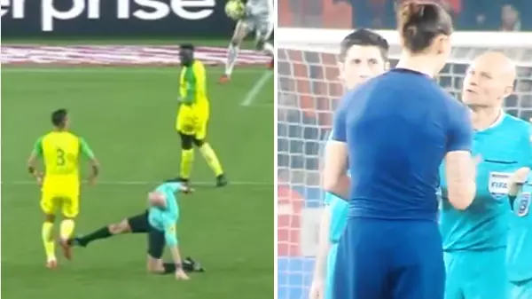 The Referee Who Kicked Nantes Player Once Refused To Give Zlatan The Match Ball