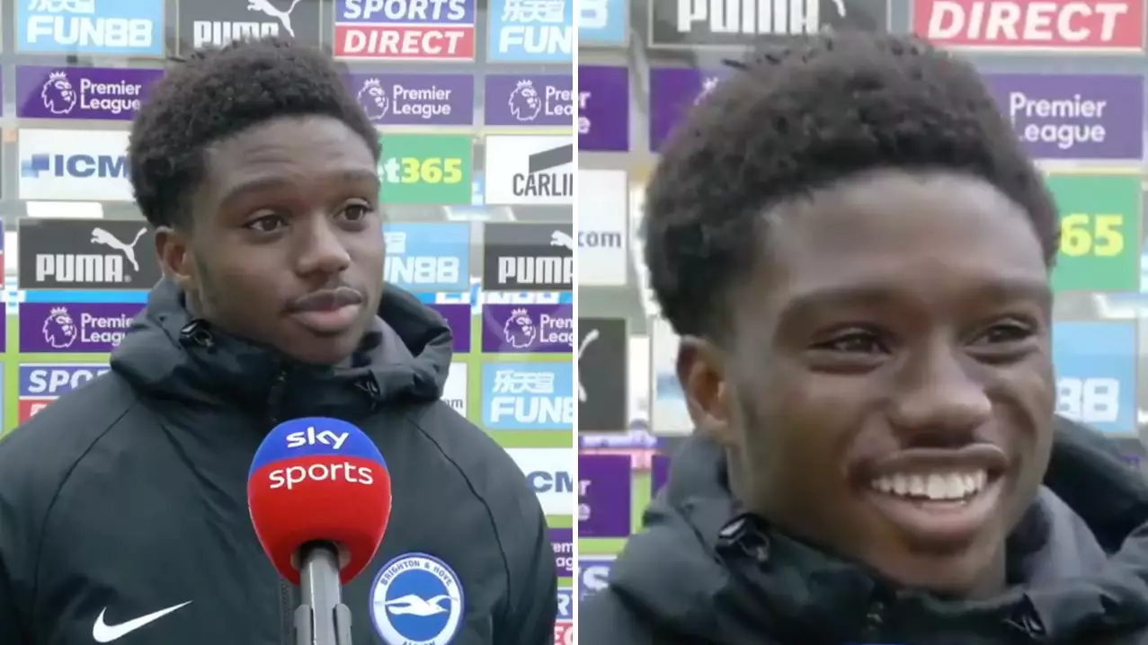 Tariq Lamptey's Post-Match Interview Proves He Is The Nicest, Most Down To Earth Guy In Football 