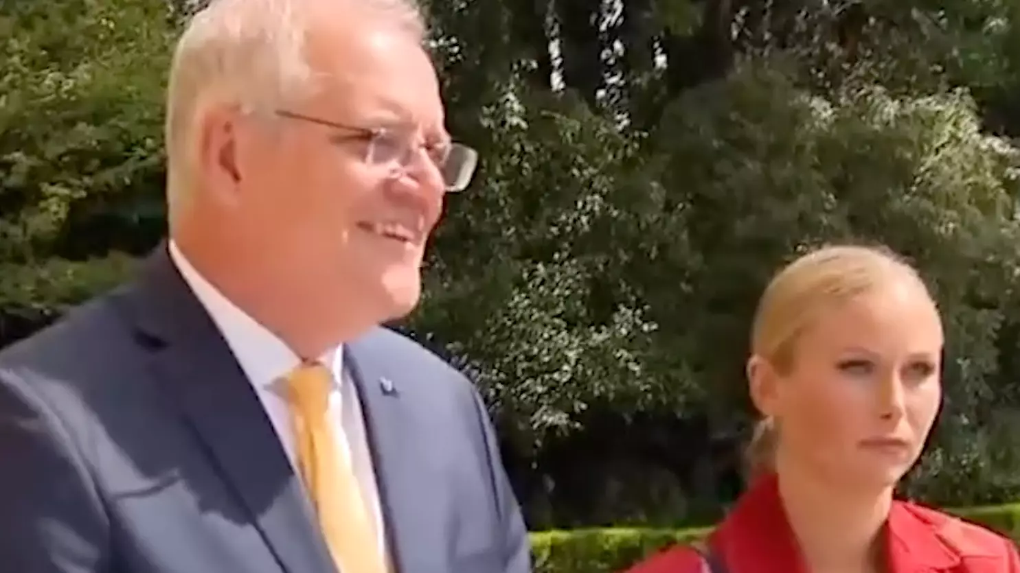 Scott Morrison Breaks His Silence On Grace Tame's Scowl During Photo Op