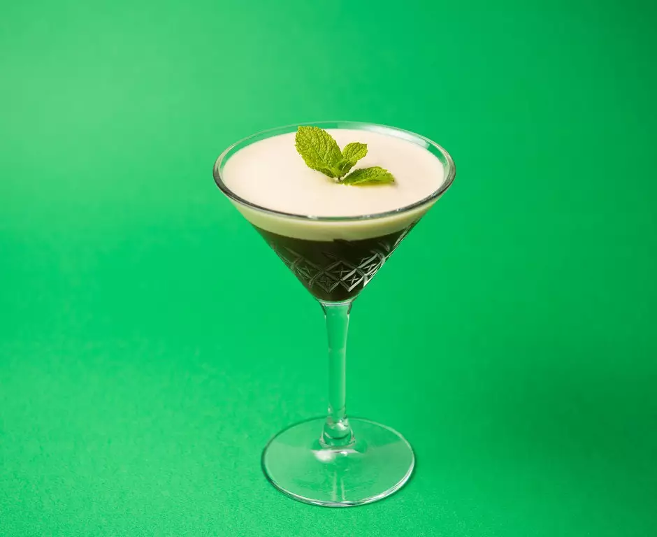 It's a minty take on the classic espresso martini (