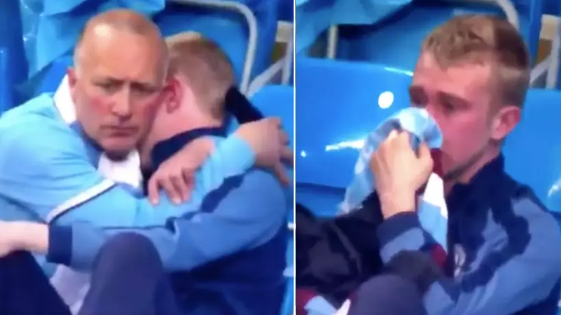Manchester City Fans Break Down In Tears After Defeat To Manchester United 