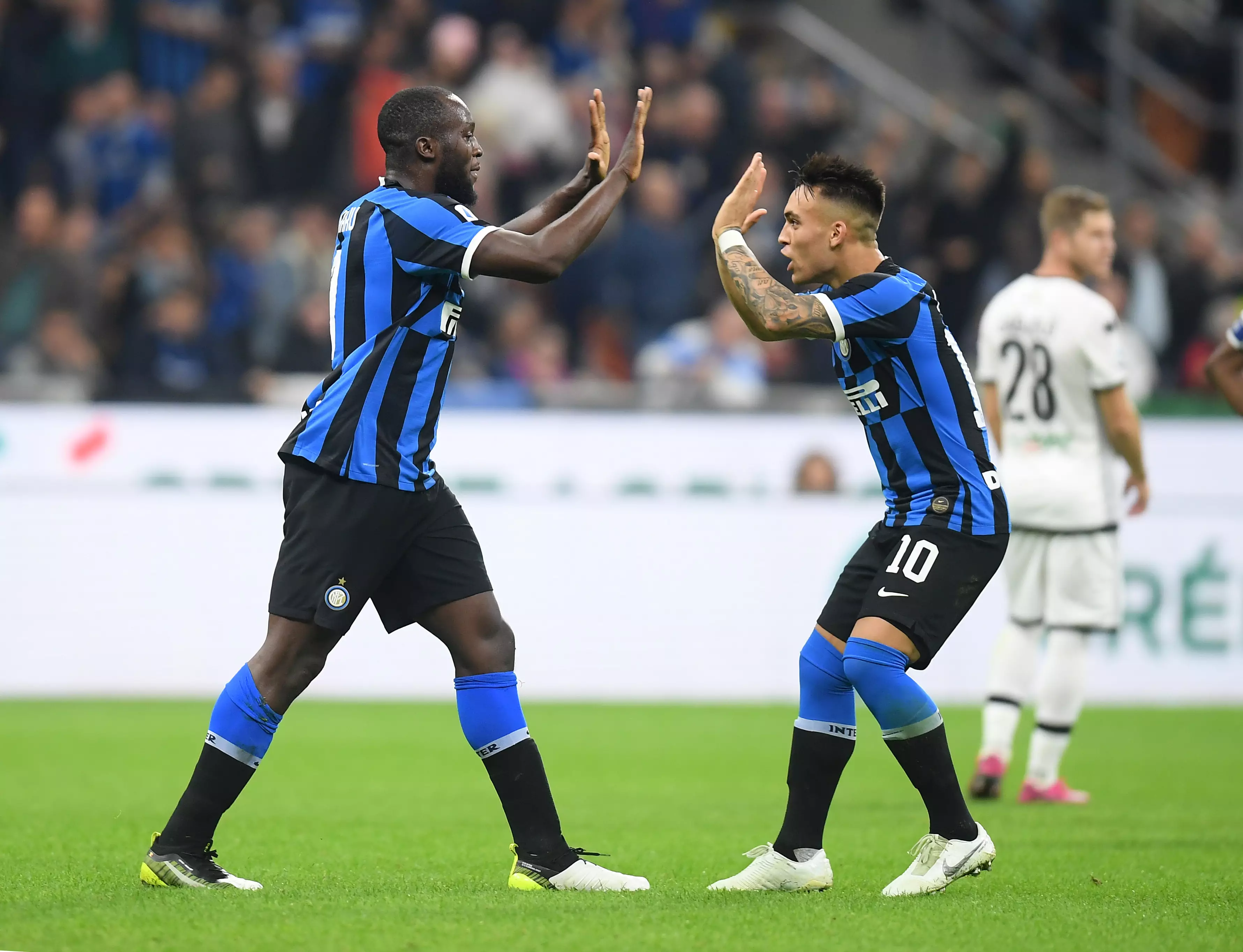 Romelu Lukaku and Lautaro Martinez have formed a brilliant partnership for Inter Milan this year. (Image