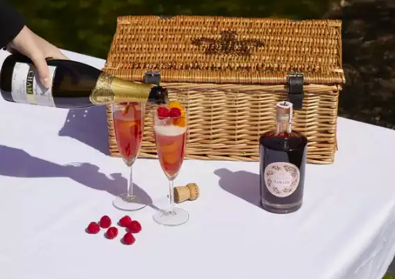 Try making a Sloe Royale cocktail (